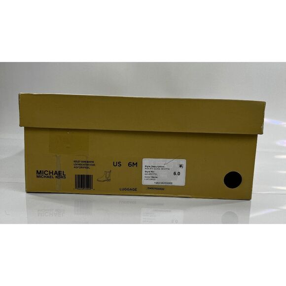 MICHAEL Michael Kors Women's Ridley Studded Lug Sole Chelsea Boots - Luggage 6M - Picture 9 of 10